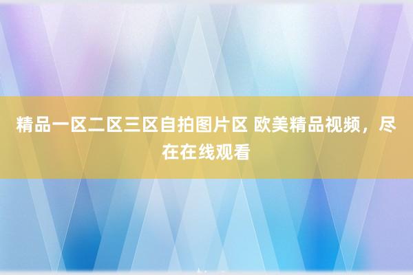 精品一区二区三区自拍图片区 欧美精品视频，尽在在线观看