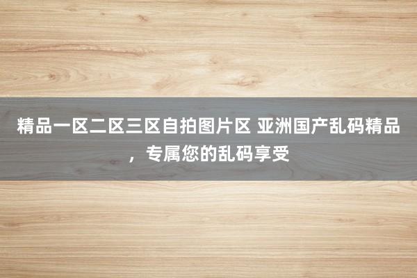 精品一区二区三区自拍图片区 亚洲国产乱码精品，专属您的乱码享受