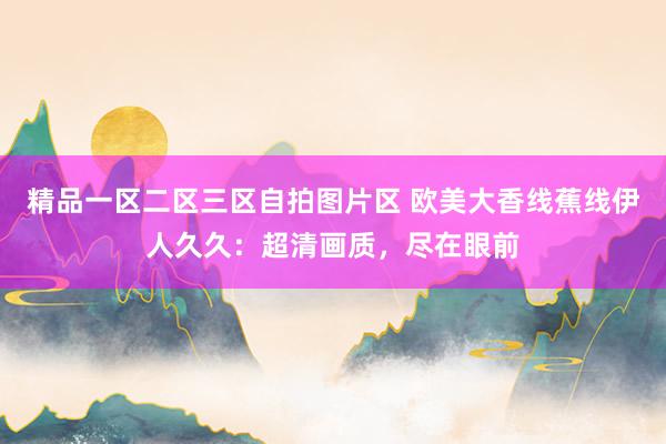 精品一区二区三区自拍图片区 欧美大香线蕉线伊人久久：超清画质，尽在眼前