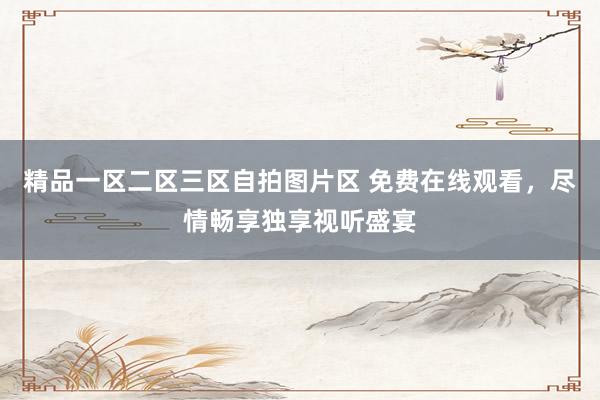 精品一区二区三区自拍图片区 免费在线观看，尽情畅享独享视听盛宴