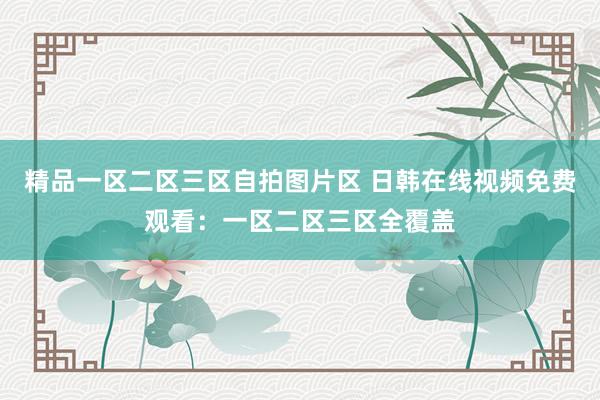 精品一区二区三区自拍图片区 日韩在线视频免费观看：一区二区三区全覆盖