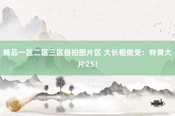 精品一区二区三区自拍图片区 大长粗做受：特黄大片25！