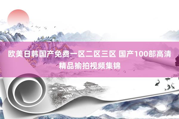 欧美日韩国产免费一区二区三区 国产100部高清精品揄拍视频集锦