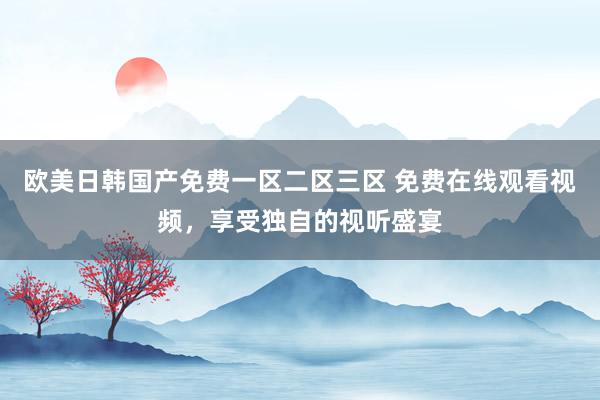 欧美日韩国产免费一区二区三区 免费在线观看视频，享受独自的视听盛宴